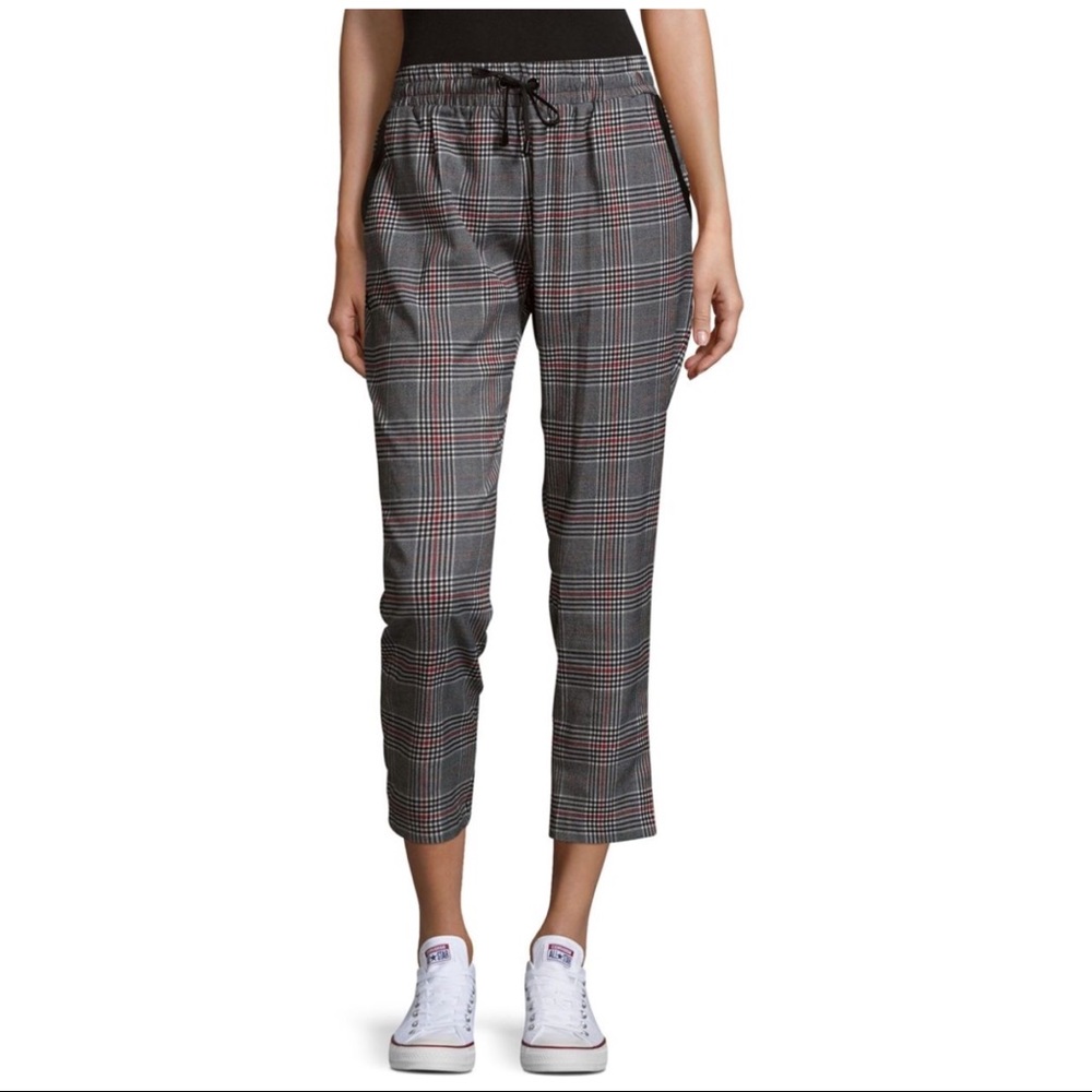 Parker plaid drawstring pants, size Medium